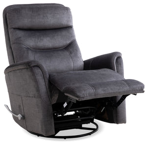 Gemini - Capri Charcoal Swivel Glider Recliner