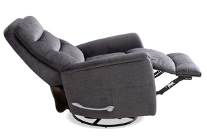 Gemini - Capri Charcoal Swivel Glider Recliner