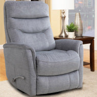Gemini - Capri Silver Swivel Glider Recliner