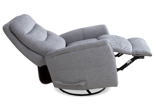 Gemini - Capri Silver Swivel Glider Recliner