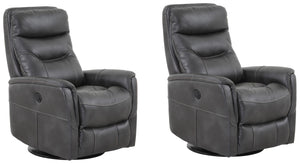 Gemini - Flint Power Swivel Glider Recliner Two Pack
