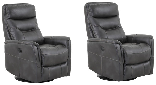 Gemini - Flint Power Swivel Glider Recliner Two Pack