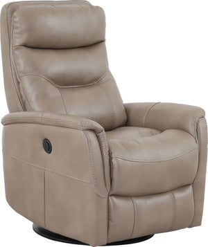 Gemini - Linen Power Swivel Glider Recliner Two Pack