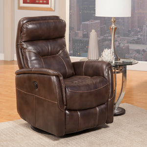 Gemini - Truffle Power Swivel Glider Recliner Two Pack