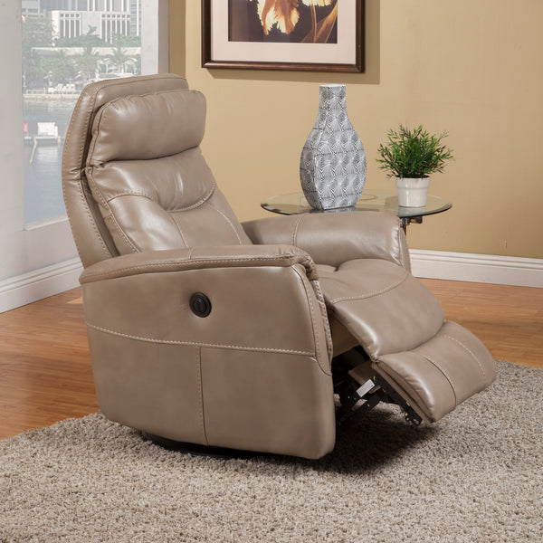 Gemini - Linen Power Swivel Glider Recliner