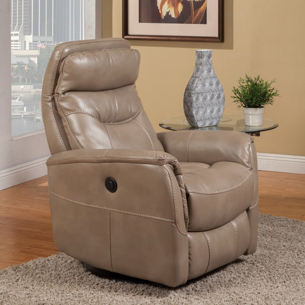 Gemini - Linen Power Swivel Glider Recliner