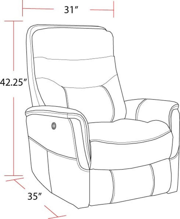 Gemini - Truffle Power Swivel Glider Recliner