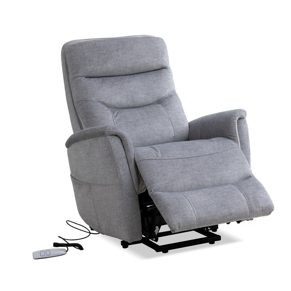 Gemini - Capri Silver Power Lift Recliner with Articulating Headrest Two Pack