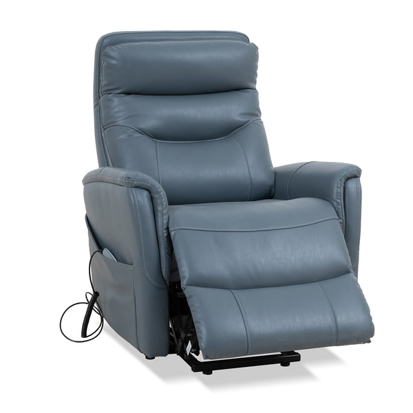 Gemini - Softy Azure Power Lift Recliner with Articulating Headrest Two Pack