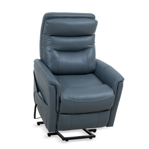 Gemini - Softy Azure Power Lift Recliner with Articulating Headrest