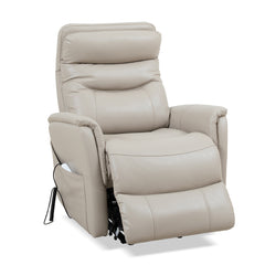 Gemini - Softy Ivory Power Lift Recliner with Articulating Headrest