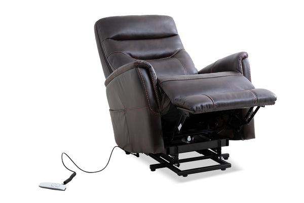 Gemini - Truffle Power Lift Recliner with Articulating Headrest