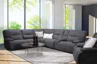 Gladiator - Sky 6 Piece Modular Power Reclining Sectional with Power Adjustable Headrests