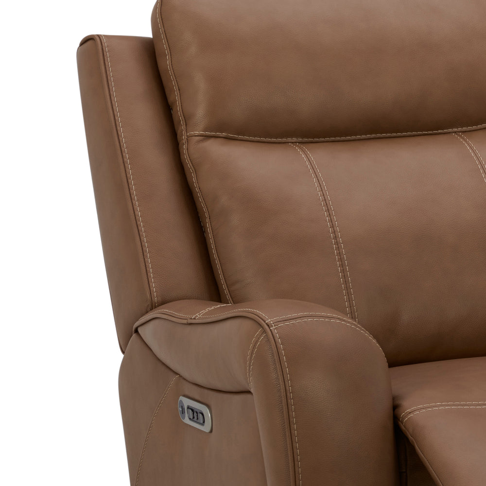 Haywood - Butternut Power Reclining Sofa Loveseat and Recliner