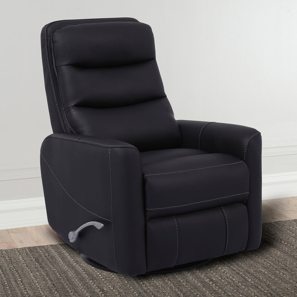 Hercules - Black Swivel Glider Recliner Two Pack