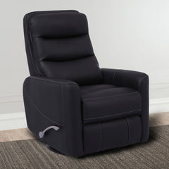 Hercules - Black Swivel Glider Recliner Two Pack