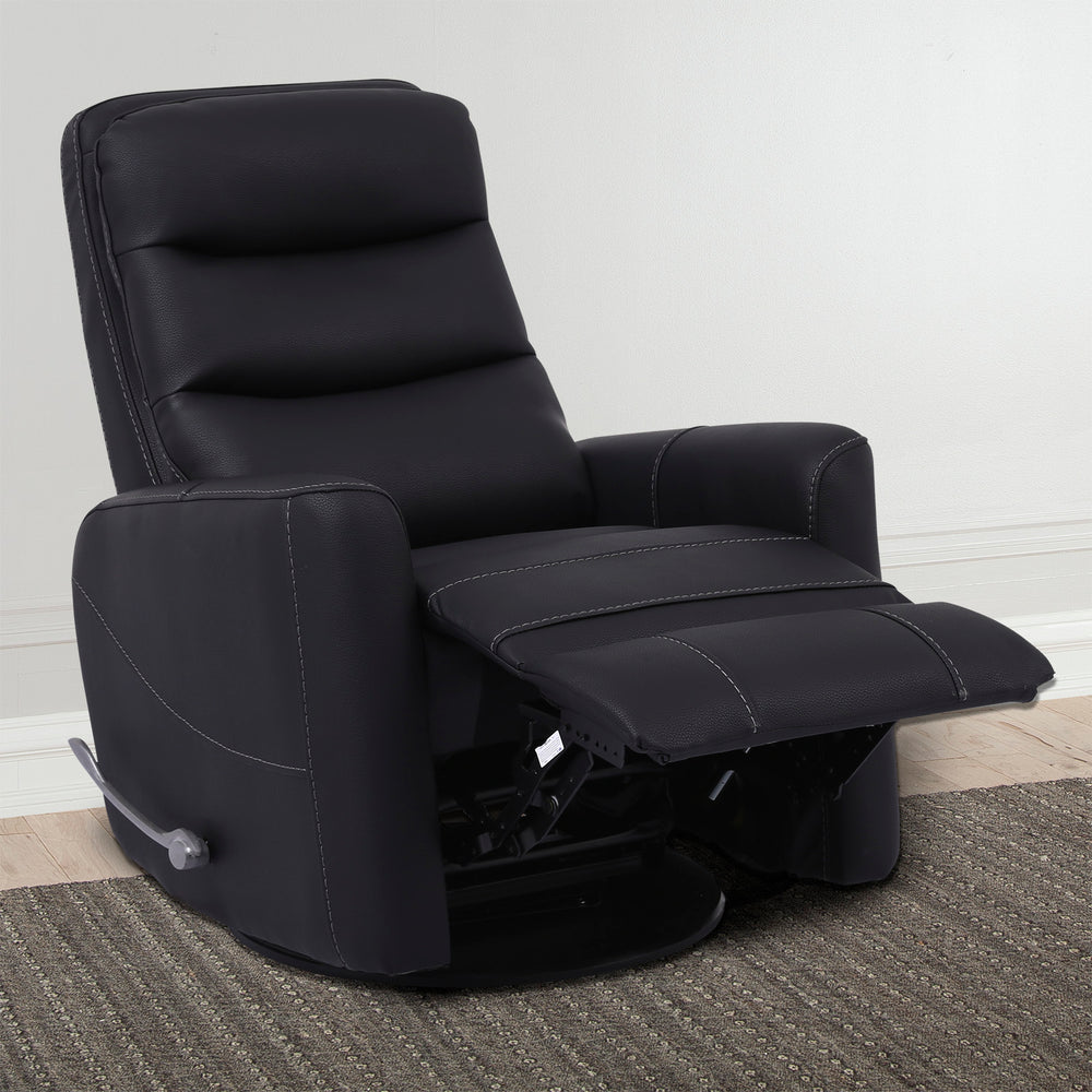Hercules - Black Swivel Glider Recliner Two Pack