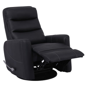 Hercules - Black Swivel Glider Recliner Two Pack