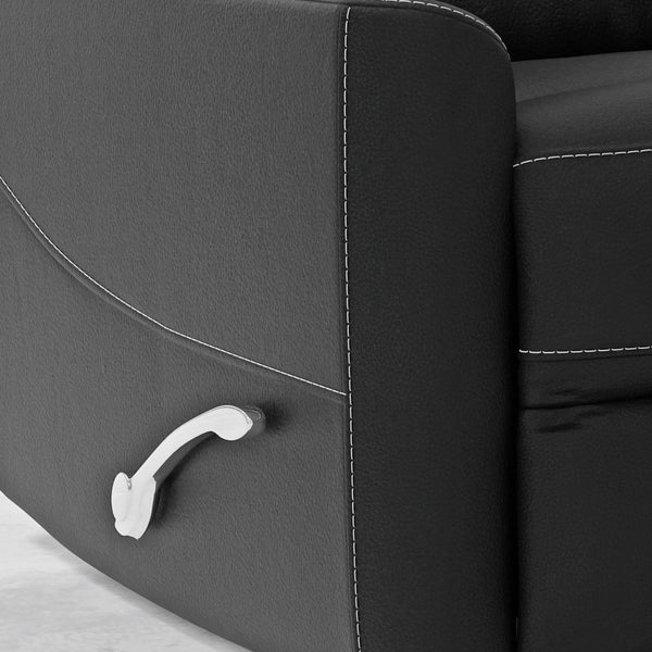 Hercules - Black Swivel Glider Recliner