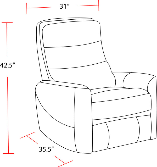 Hercules - Haze Swivel Glider Recliner