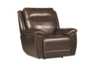 Jameson - Hickory Power Reclining Zero Gravity Sofa Loveseat and Recliner