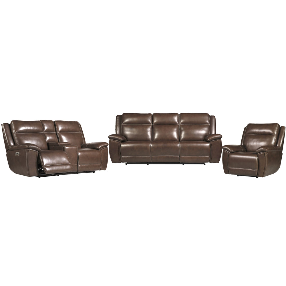 Jameson - Hickory Power Reclining Zero Gravity Sofa Loveseat and Recliner