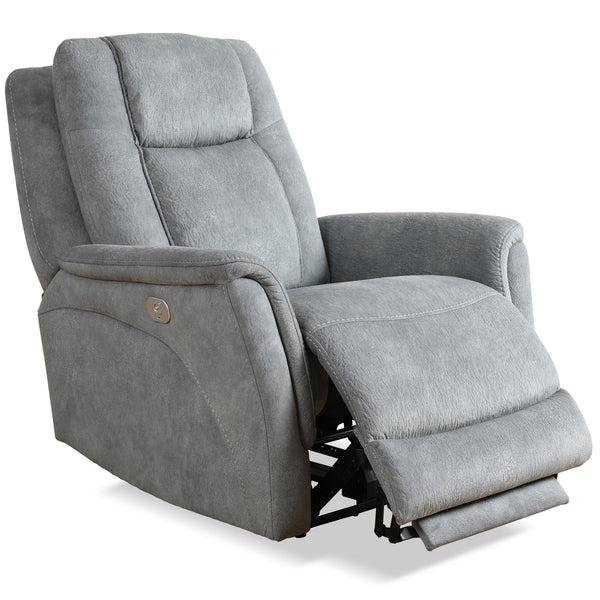 Linus - Hudson Grey Zero Gravity Power Recliner