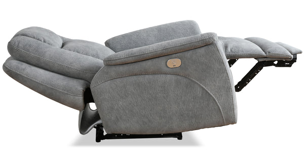 Linus - Hudson Grey Zero Gravity Power Recliner