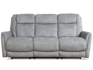 Linus - Hudson Grey Zero Gravity Power Reclining Sofa