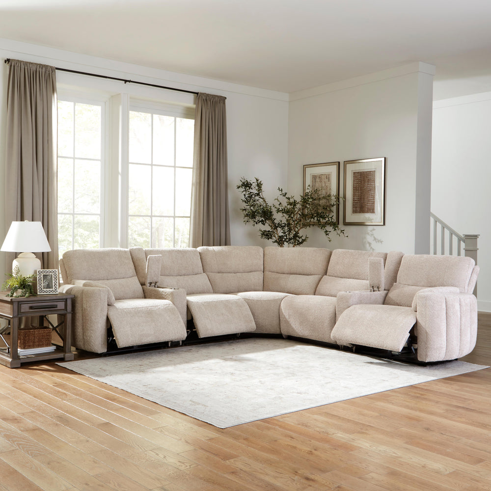 Modesto - Buttercream Power Right Arm Facing Recliner
