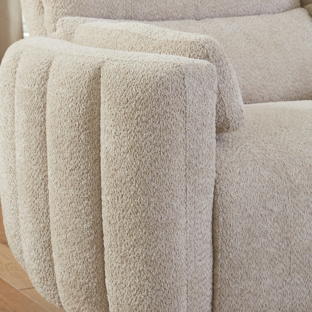 Modesto - Buttercream 6 Piece Modular Power Reclining Sectional with Power Adjustable Headrests