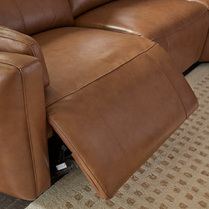 Modesto - Sable 6 Piece Modular Power Reclining Sectional with Power Adjustable Headrests