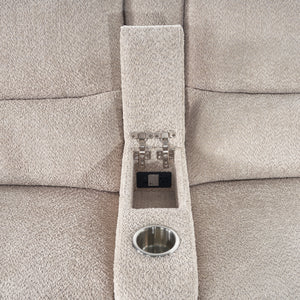 Modesto - Buttercream 7 Piece Modular Power Reclining Sectional with Power Adjustable Headrests