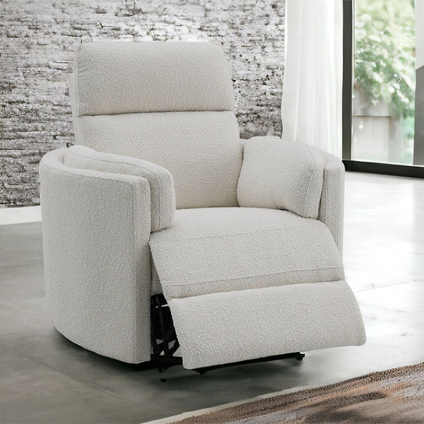 Sagen - Glider Recliner With Swivel - Beige