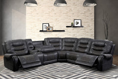 Outlaw - Stallion 6 Piece Modular Power Sectional with Drop Down Table