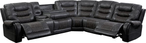 Outlaw - Stallion 6 Piece Modular Power Sectional with Drop Down Table