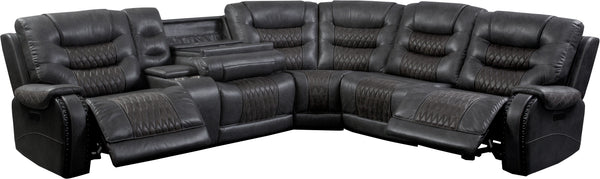 Outlaw - Stallion 6 Piece Modular Power Sectional with Drop Down Table