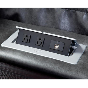 Outlaw - Stallion 6 Piece Modular Power Sectional with Drop Down Table
