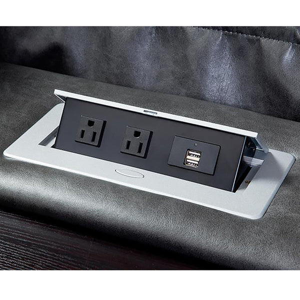 Outlaw - Stallion 6 Piece Modular Power Sectional with Drop Down Table