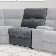 Polaris - Bizmark Grey Armless Recliner