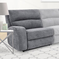 Polaris - Bizmark Grey Power Left Arm Facing Recliner