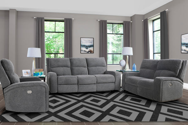 Polaris - Bizmark Grey Power Recliner