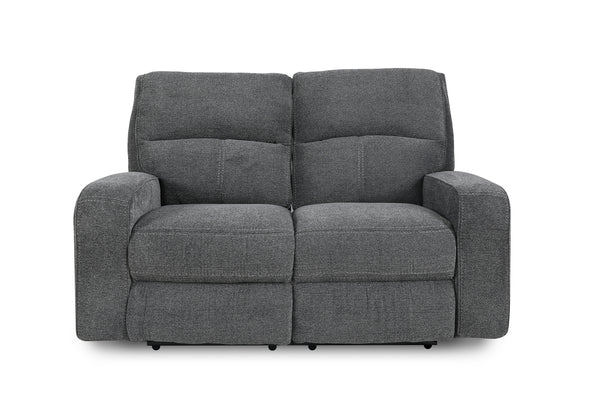 Polaris - Bizmark Grey Power Reclining Loveseat