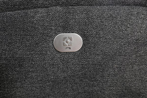 Polaris - Bizmark Grey Power Reclining Loveseat