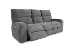 Polaris - Bizmark Grey Power Reclining Sofa