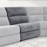 Polaris - Bizmark Grey Armless Chair