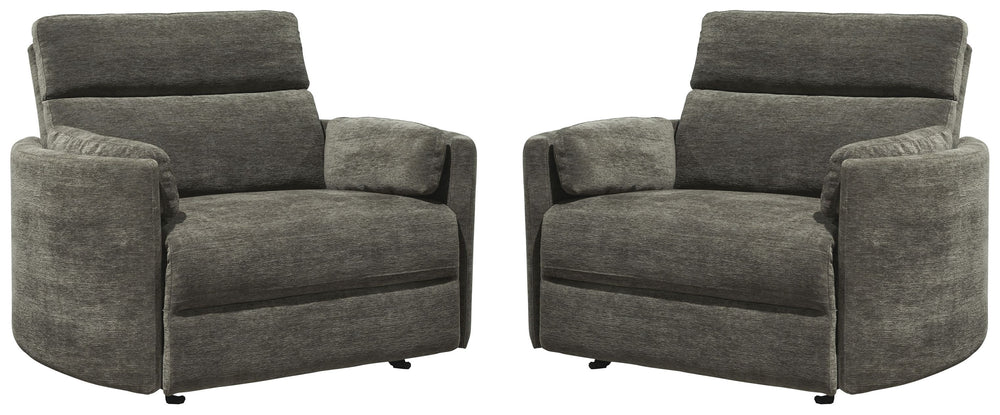 Radius Xl - Krypton Extra Wide Power Glider Recliner Two Pack
