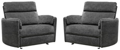 Radius Xl - Mediterranean Extra Wide Power Glider Recliner Two Pack