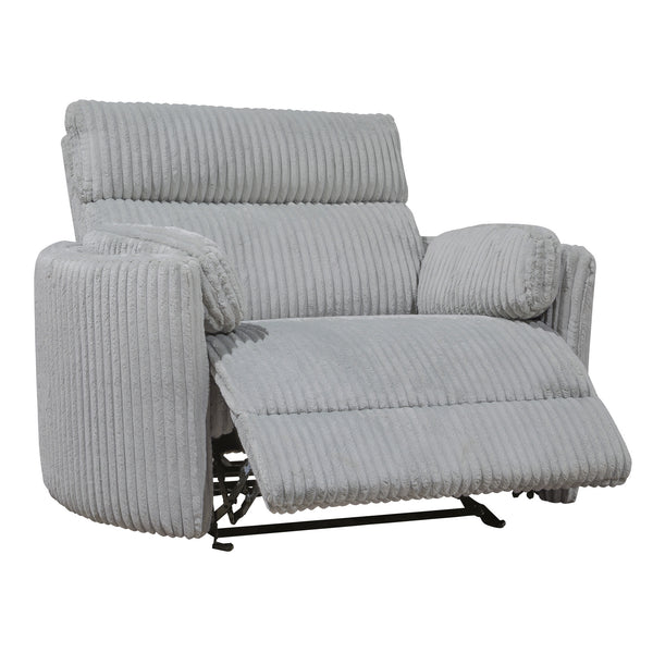 Radius Xl - Mega Grey Extra Wide Power Glider Recliner Two Pack