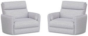 Radius Xl - Mineral Extra Wide Power Glider Recliner Two Pack